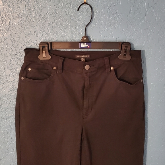 Eileen Fisher Black Denim Jeans Slim RN#78121 Organic Cotton NWT XS or XXS - Picture 8 of 16